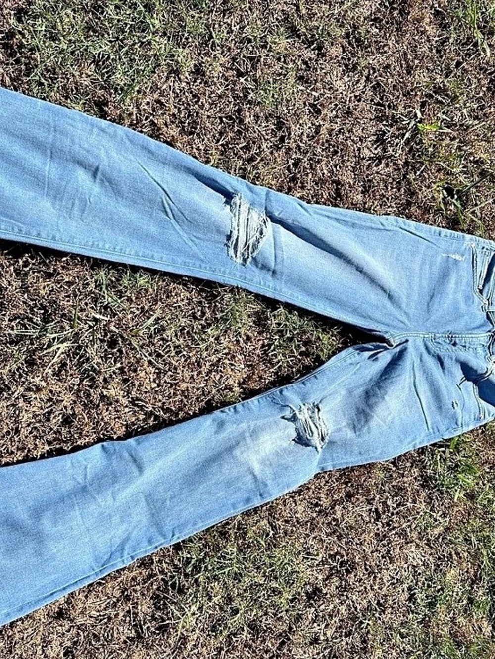 Express High Waisted Venice Flare Jeans Blue Size 6